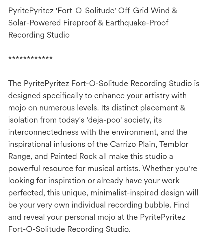 project description text