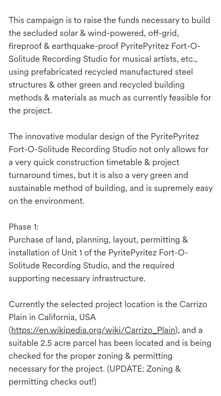 project description text